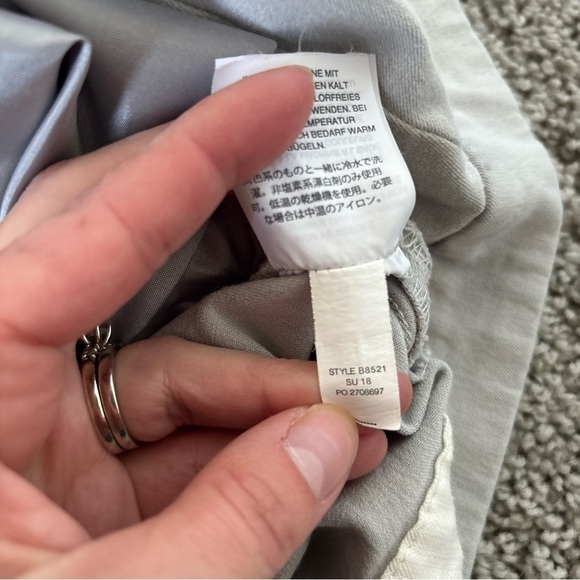 J. Crew Women Martie Pant In Bi-Stretch Cotton Light Gray Size 8 - Picture 7 of 7